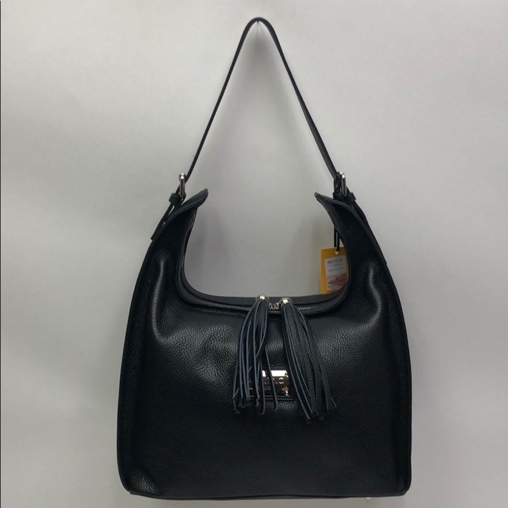 Valentino Bags By Mario Valentino Black Hobo New - Picture 1 of 8